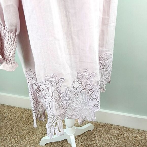 Ark NC Off Shoulder Midi  Dress Lavender Size Large - Picture 4 of 11